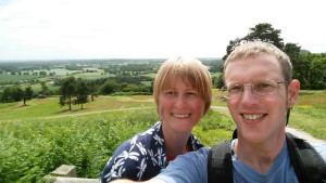 Windy views from the top of Beeston Castle
