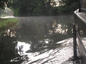 A misty morning on the canals